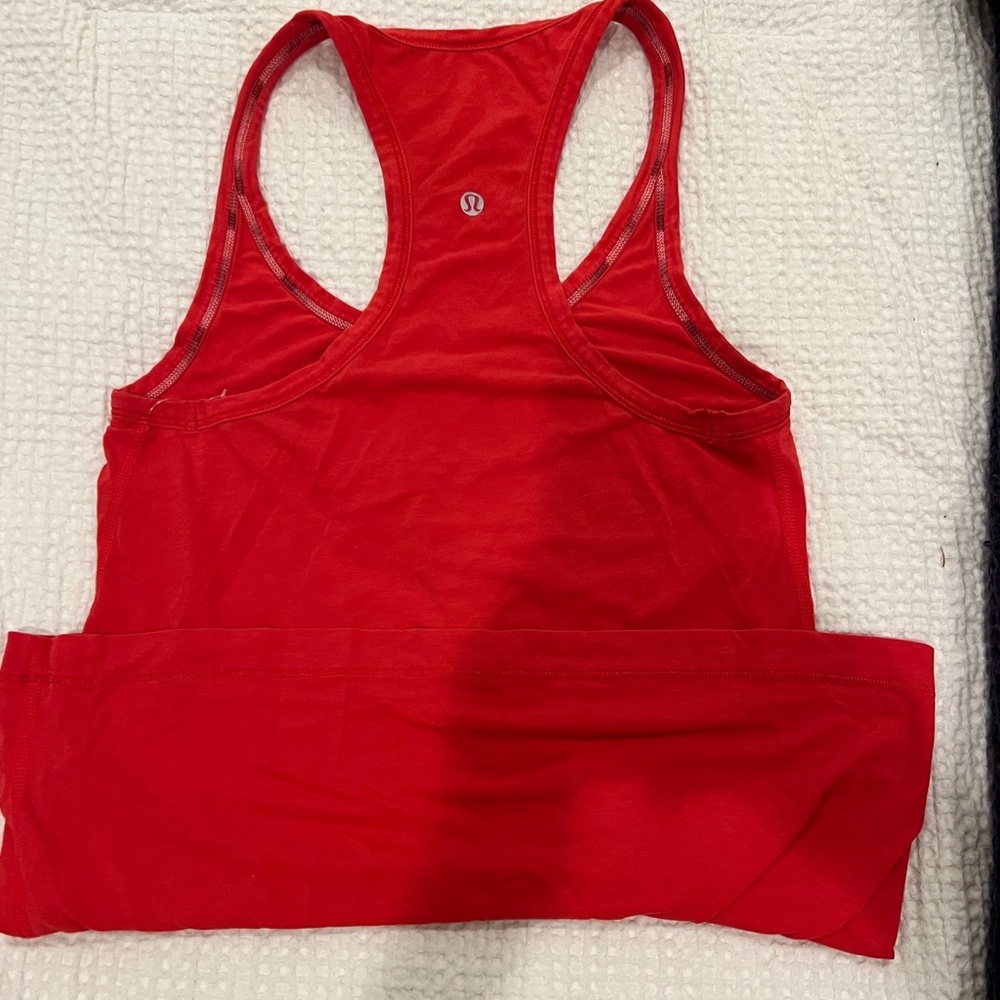 Lulu coral/red loose tank